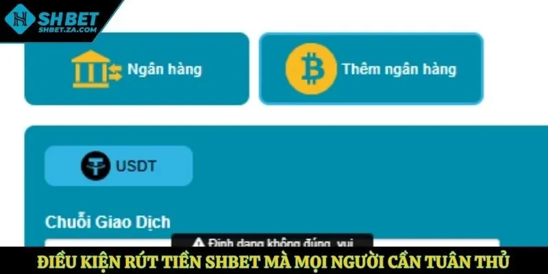 Điều kiện rút tiền SHBET mà mọi người cần tuân thủ